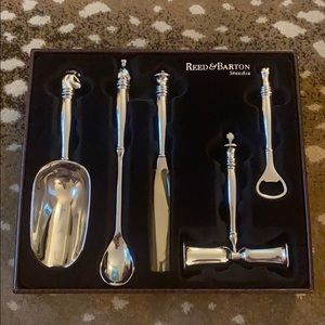 Reed & Barton Chess Bar Set - NWT